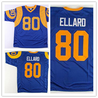  Mens St. Louis Rams #80 Henry Ellard Light Blue Throwbak Football Jersey 