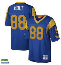  Mens St. Louis Rams #88 Torry Holt Mitchell & Ness Royal 1999 Legacy Throwback Jersey 