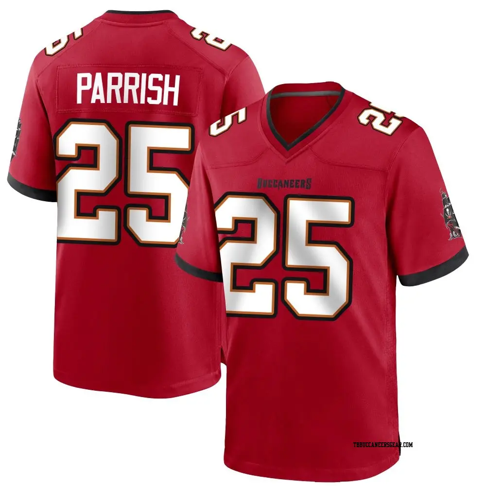  Mens Tampa Bay Buccaneers #25 Jacob Parrish Nike Home Red F.U.S.E. Vapor Limited Player Jersey 