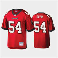  Mens Tampa Bay Buccaneers #54 Lavonte David Red Mitchell & Ness Throwback Football Jersey 