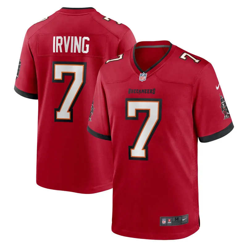  Mens Tampa Bay Buccaneers #7 Bucky Irving Nike Home Red F.U.S.E. Vapor Limited Player Jersey 