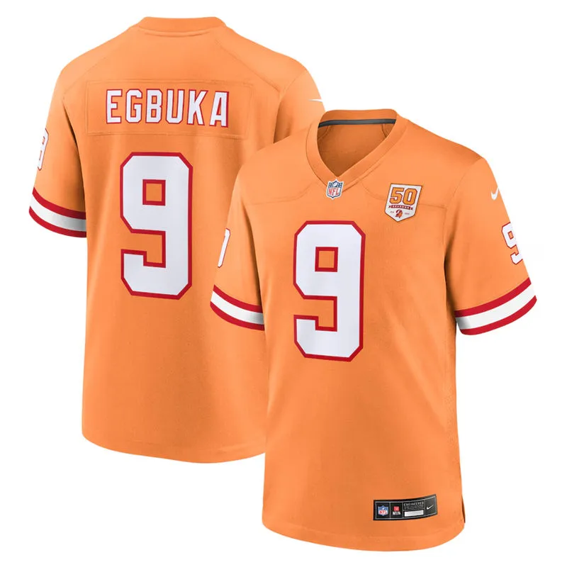  Mens Tampa Bay Buccaneers #9 Emeka Egbuka Nike Orange Retro Vapor F.U.S.E. Limited Jersey 