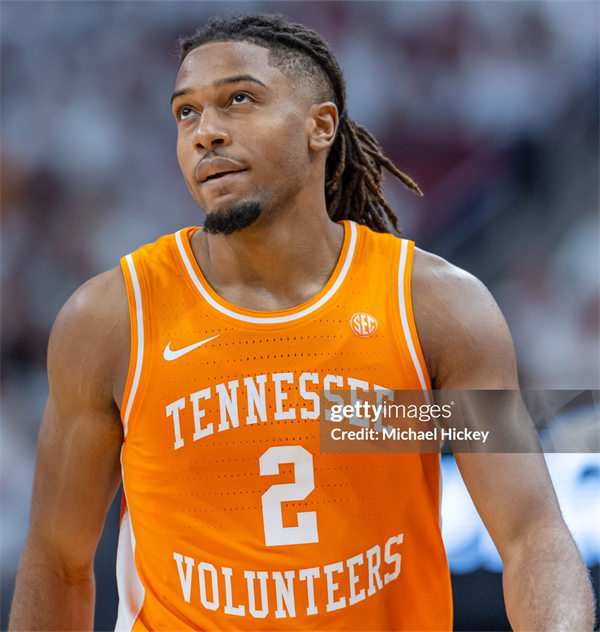  Mens Tennessee Volunteers #2 Chaz Lanier Nike 2024-25 Orange College Basketball Game Jersey 