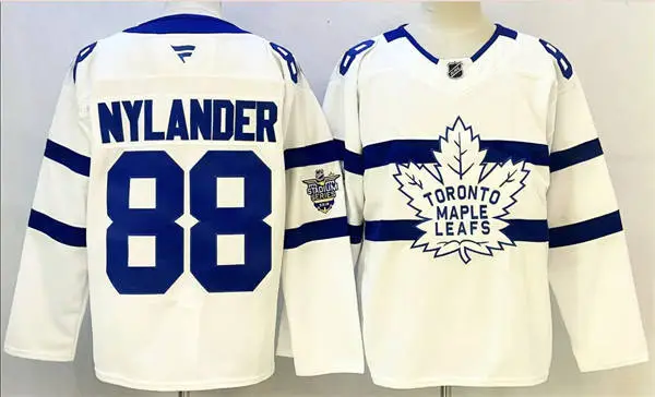  Mens Toronto Maple Leafs #88 William Nylander Fanatics White 2018 NHL Stadium Series Player Jersey 