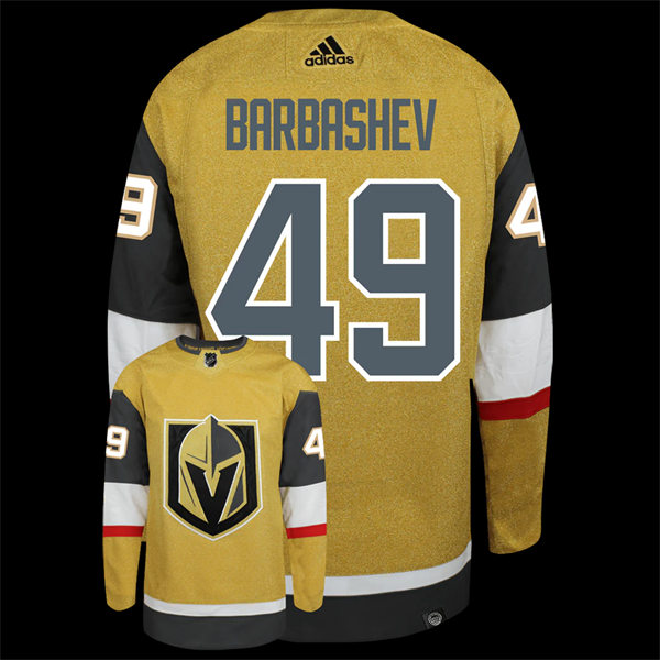  Mens Vegas Golden Knights #49 Ivan Barbashev Adidas Gold Alternate Player Jersey 