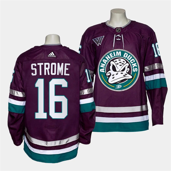  Mens Youth Anaheim Ducks #16 Ryan Strome 2023-24 Purple Alternate 30th Anniversary Jersey  
