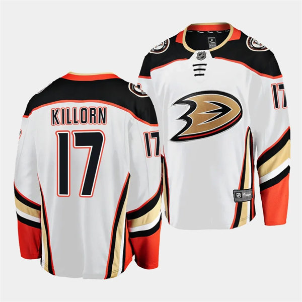  Mens Youth Anaheim Ducks #17  Alex Killorn Away White Jersey 