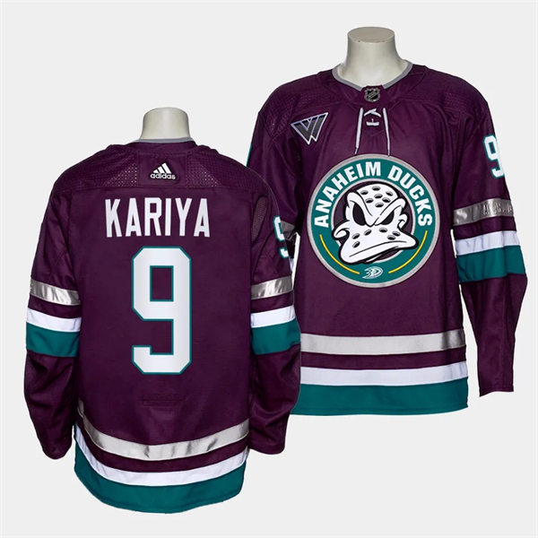  Mens Youth Anaheim Ducks #9 Paul Kariya 2023-24 Purple Alternate 30th Anniversary Jersey  
