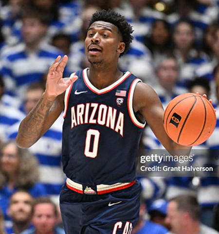  Mens Youth Arizona Wildcats #0 Jaden Bradley Navy College Basketball Game Jersey 