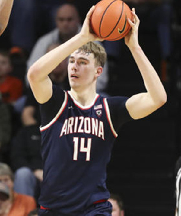  Mens Youth Arizona Wildcats #14 Motiejus Krivas Navy College Basketball Game Jersey 