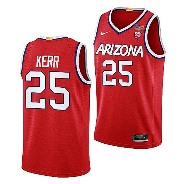  Mens Youth Arizona Wildcats #25 Kerr Kriisa Nike Red 2022-23 College Basketball Game Jersey 