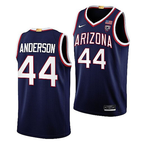  Mens Youth Arizona Wildcats #44 Dylan Anderson Nike Navy 2022-23 College Basketball Game Jersey 