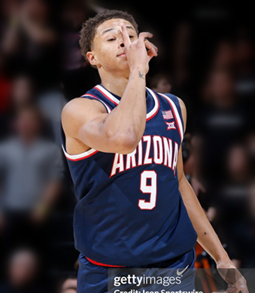  Mens Youth Arizona Wildcats #9 Carter Bryant Navy College Basketball Game Jersey 