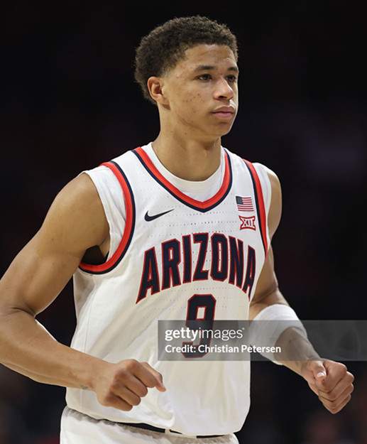  Mens Youth Arizona Wildcats #9 Carter Bryant White College Basketball Game Jersey 