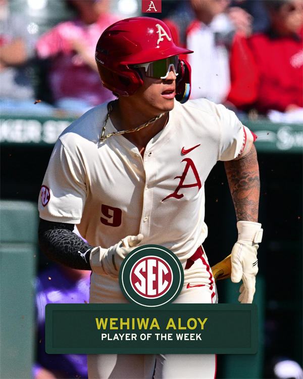  Mens Youth Arkansas Razorbacks #9 Wehiwa Aloy 2024 Cream Baseball Game Jersey 