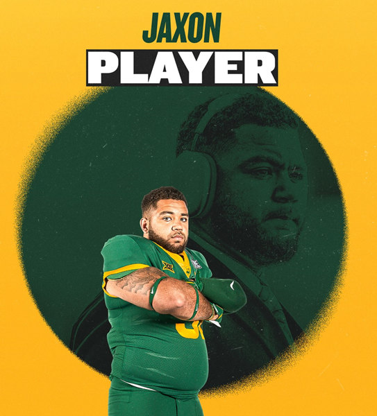  Mens Youth Baylor Bears #95 Jaxon Player Green Nike College Football Game Jersey 