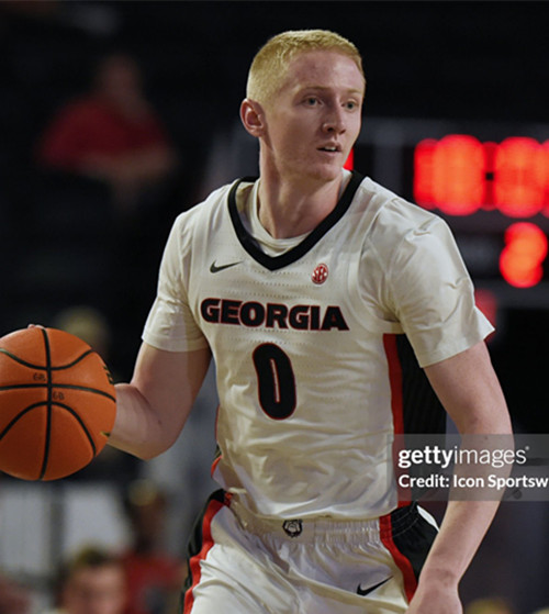  Mens Youth Georgia Bulldogs #0 Blue Cain White College Basketball Game Jersey 