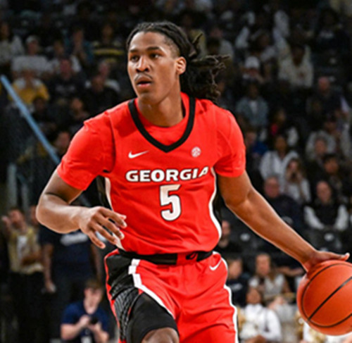  Mens Youth Georgia Bulldogs #5 Silas Demary Jr. Red College Basketball Game Jersey 