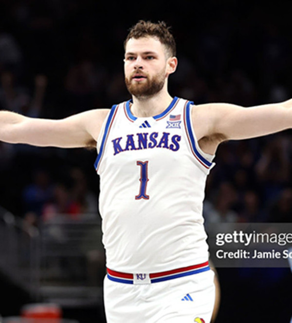  Mens Youth Kansas Jayhawks #1 Hunter Dickinson 2025 White College Football Game Jersey 