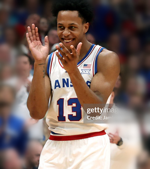  Mens Youth Kansas Jayhawks #13 Elmarko Jackson 2025 White College Football Game Jersey 