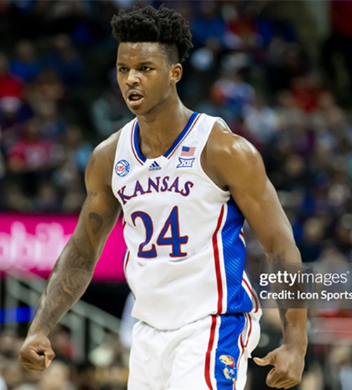  Mens Youth Kansas Jayhawks #24 K.J.Adams Jr.2024 White College Football Game Jersey 