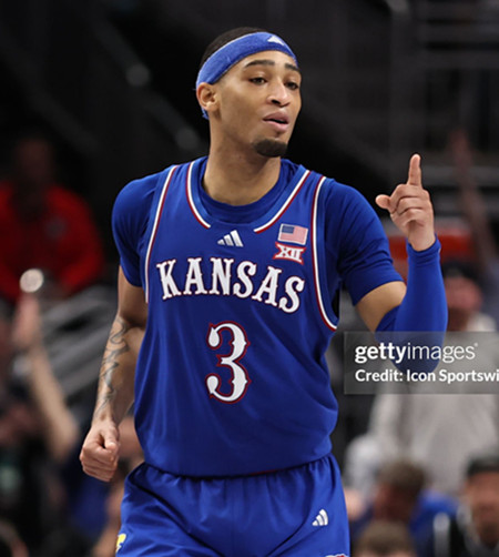  Mens Youth Kansas Jayhawks #3 Dajuan Harris Jr. 2025 Royal College Football Game Jersey 