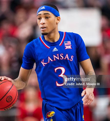  Mens Youth Kansas Jayhawks #3 Dajuan Harris Jr. Royal College Football Game Jersey 