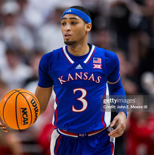  Mens Youth Kansas Jayhawks #3 Dajuan Harris Jr. Royal White College Football Game Jersey 