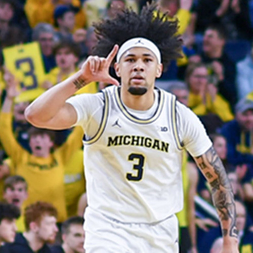  Mens Youth Michigan Wolverines #3 Tre Donaldson White College Basketball Game Jersey 