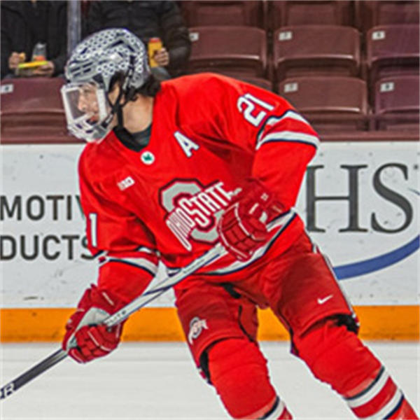  Mens Youth Ohio State Buckeyes #21 Joe Dunlap 2025 Scarlet Exclusive Pro Sports  Hockey Jersey 