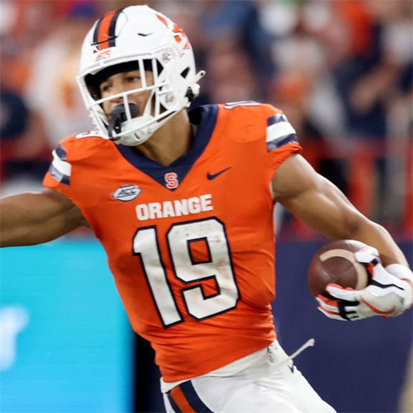  Mens Youth Syracuse Orange #19 Oronde Gadsden II Orange College Football Game Jersey 