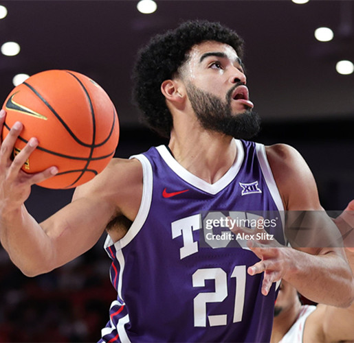  Mens Youth TCU Horned Frogs #21 Noah Reynolds Purple TCU College Basketball Game Jersey 