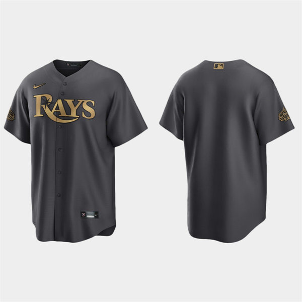  Mens Youth Tampa Bay Rays Blank Charcoal 2022 MLB All-Star Team Jersey 