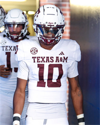 Mens Youth Texas A&M Aggies #10 Marcel Reed 2024 White College Football Game Jersey 