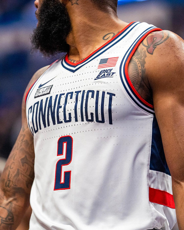  Mens Youth UConn Huskies #2 RJ. Cole Nike 2022 White Connecticut Basketball Game Jersey