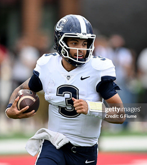  Mens Youth Uconn Huskies #3 Nick Evers 2025 White College Football Game Jersey 