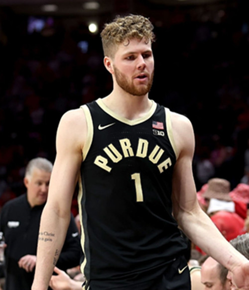  Mens Youth Wisconsin Badgers #1 Caleb Furst  Black College Basketball Game Jersey 