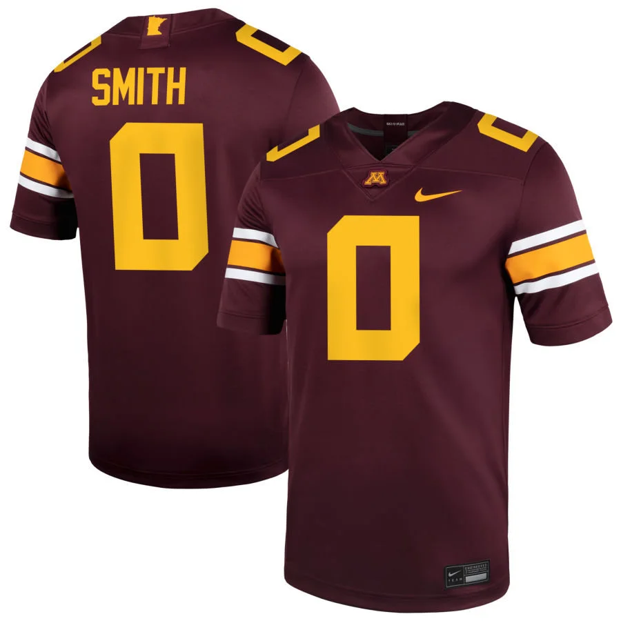  Minnesota Golden Gophers #0 Anthony Smith Nike 2025 Maroon Nike F.U.S.E. Liminted Football Game Jersey 