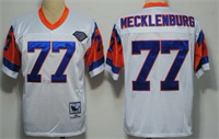  Mitchell&Ness Denver Broncos #77 Karl Mecklenburg White 75TH Throwback Jersey 