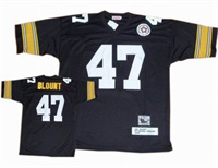  Mitchell&Ness Pittsburgh Steelers #47 Mel Blount Black Throwback Jersey 