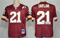  Mitchell&Ness Washington Redskins #21 Sean Taylor Red Throwback Jersey 