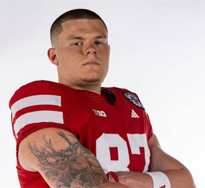  Nebraska Cornhuskers #87 Mac Markway Scarlet College Football Game Jersey 