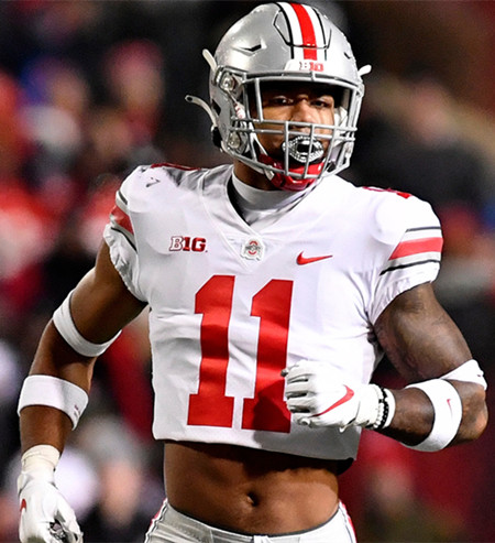  Ohio State Buckeyes #11 C.J.Hicks White College Football Game Jersey 