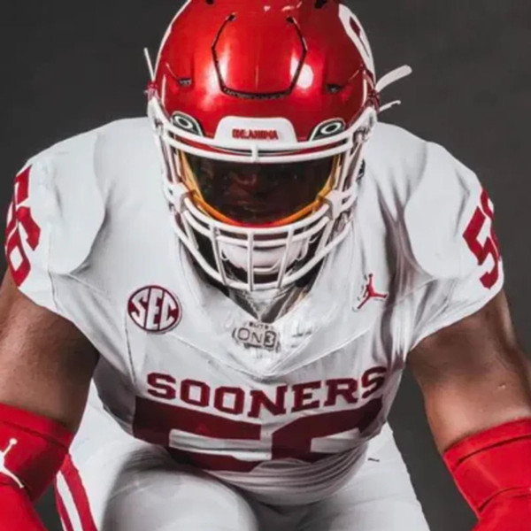  Oklahoma Sooners #56 Michael Fasusi White College Football Game Jersey 