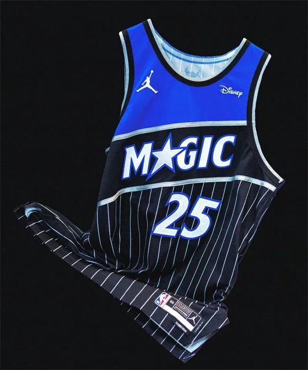  Orlando Magic Custom 2025-26 Black Statement Edition Swingman Jersey 