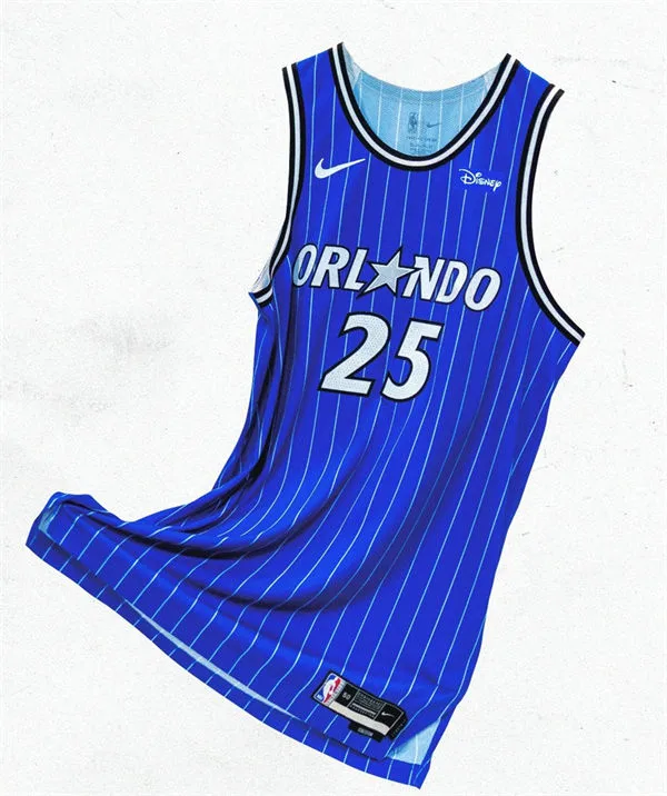  Orlando Magic Custom Nike 2025-26 Blue Icon Edition Jersey 