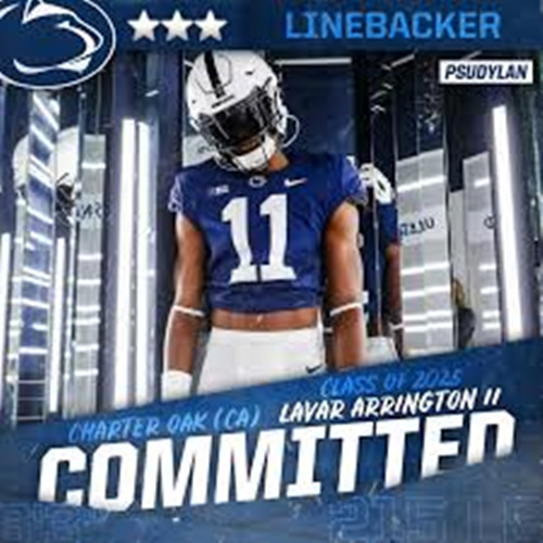  Penn State Nittany Lions #11 LaVar Arrington II Navy College Football Game Jersey 