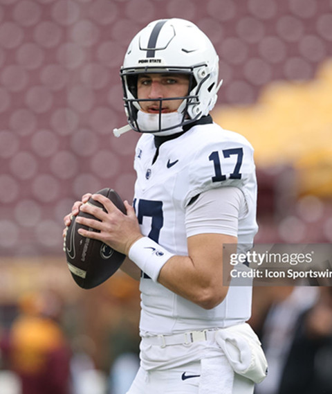  Penn State Nittany Lions #17 Ethan Grunkemeyer White College Football Game Jersey 