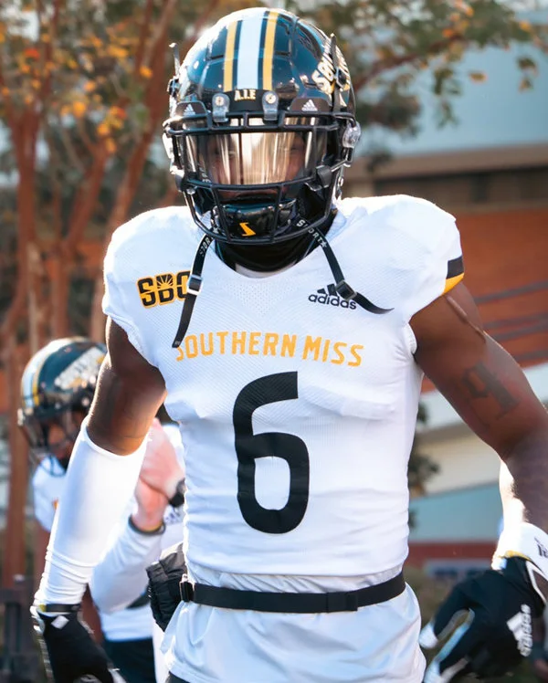  Southern Miss Golden Eagles #6 Micah Davis 2025 White football Game Jersey 