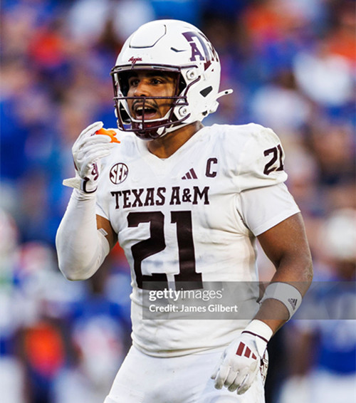  Texas A&M Aggies #21 Taurean York White College Football Game Jersey 